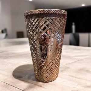 Starbucks 2021 Holiday Jeweled Tumbler Grande 16 oz - Rose Gold